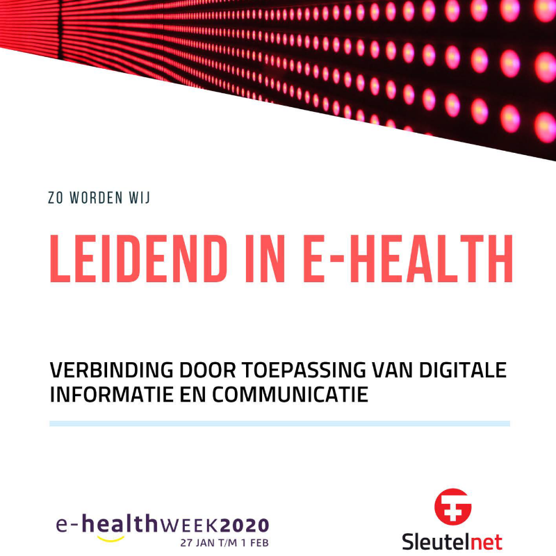 Uitnodiging e-healthmeeting 28 januari 2020 I Tijdens de landelijke e-healthweek